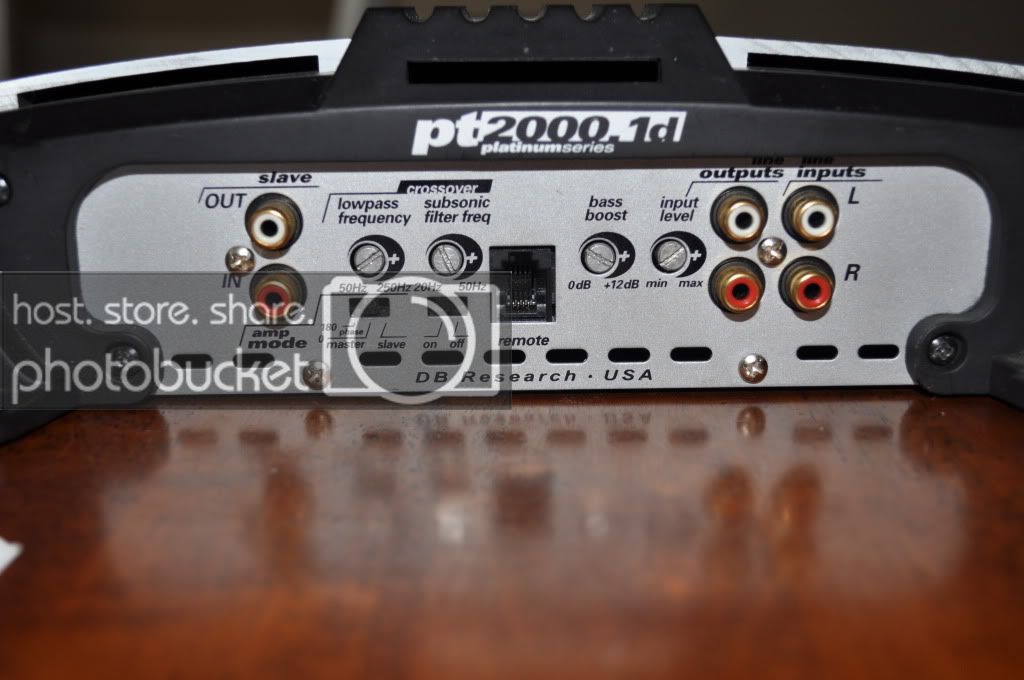 DB DRIVE PT2000.1D PLATINUM SERIES CLASS D MONO AMPLIFIER (2000W)