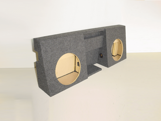 05-18 Toyota Tacoma Double Cab Sub Box 2x10 Carpeted