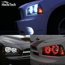 2005 - 2010 Dodge Charger Headlight Color Changing RGB Halo Pre-Built Headlights Assemby