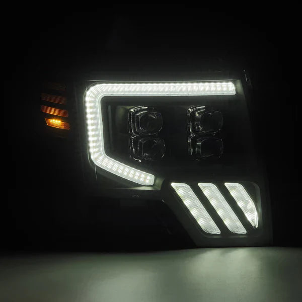 AlphaRex 09-14 Ford F150 MKII NOVA-Series LED Projector Headlights Alpha-Black