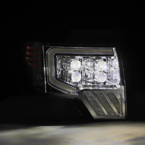 AlphaRex 09-14 Ford F150 MKII NOVA-Series LED Projector Headlights Chrome