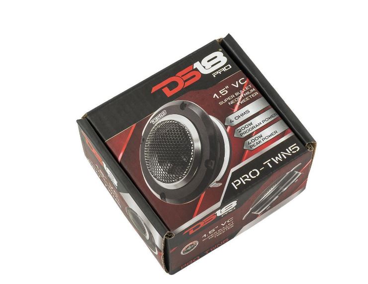 DS18 Car Audio Bundle – Universal SS-SSTT265-3 Vinyl Tiddy-Panel with 2× DS18 PRO-FR6NEO 6.5