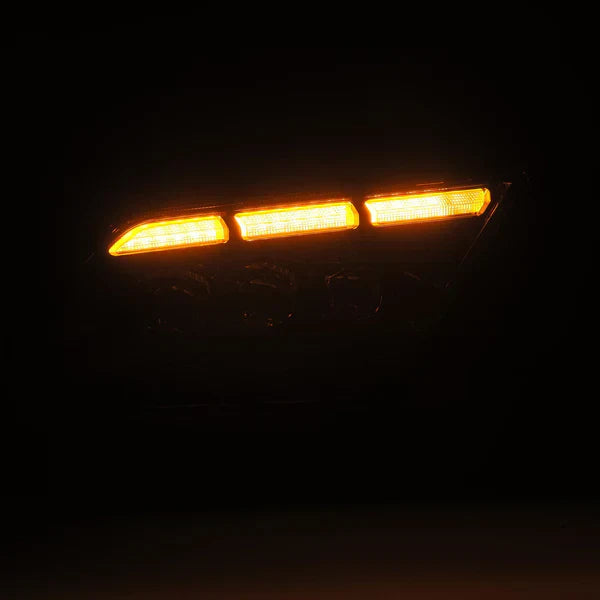 AlphaRex 13-14 Ford Mustang MK II NOVA-Series LED Projector Headlights Black