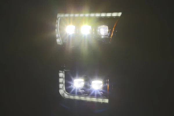 AlphaRex 15-17 Ford F150 / 17-20 F150 Raptor NOVA-Series LED Projector Headlights Chrome