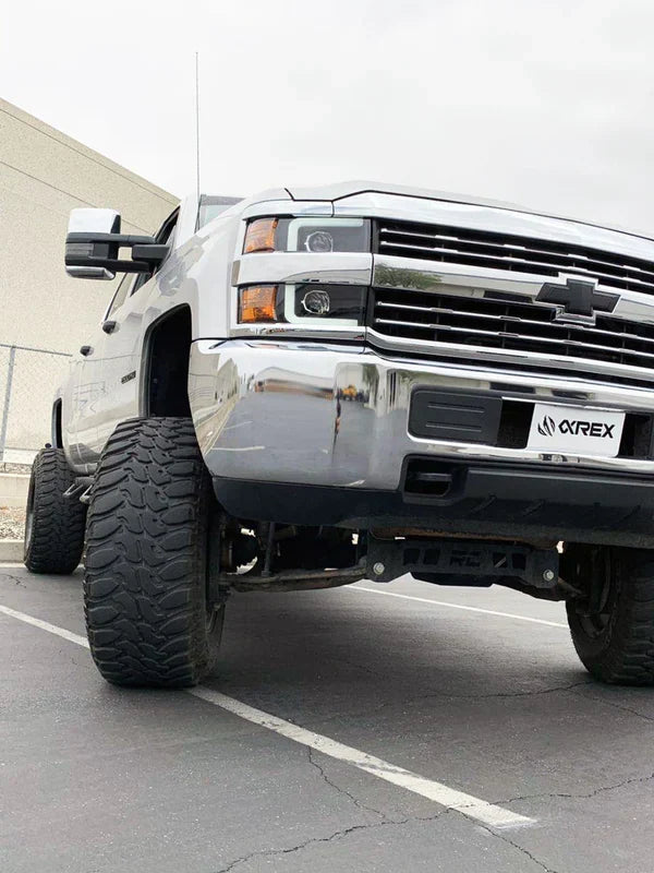 AlphaRex 15-19 Chevrolet Silverado 2500HD/3500HD LUXX-Series LED Projector Headlights Chrome