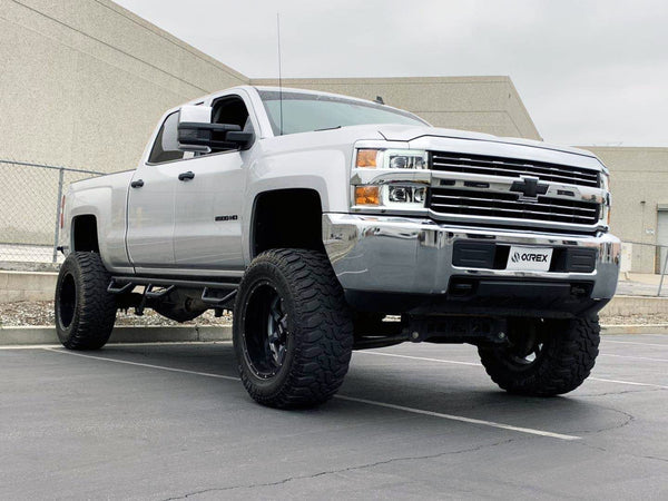 AlphaRex 15-19 Chevrolet Silverado 2500HD/3500HD PRO-Series Halogen Projector Headlights Jet Black