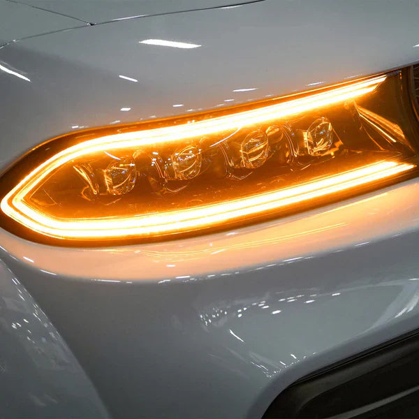 AlphaRex 15-23 Dodge Charger NOVA-Series LED Projector Headlights Black