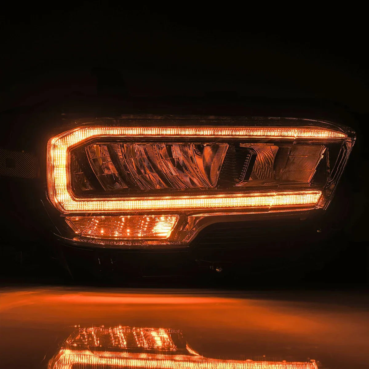 AlphaRex 16-23 Toyota Tacoma LUXX-Series LED Crystal Headlights Black
