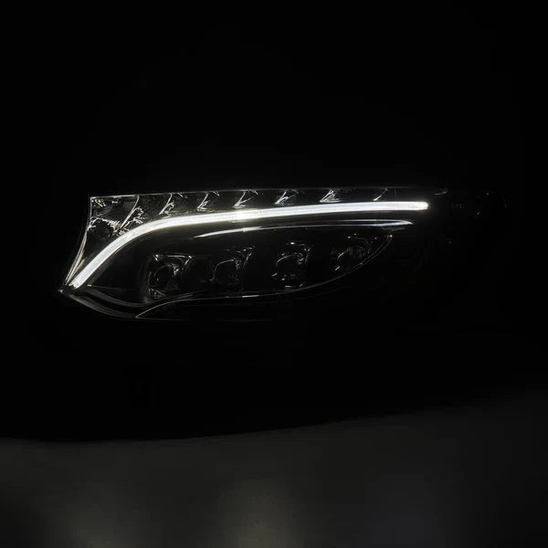 AlphaRex 19-24 Mercedes-Benz Sprinter NOVA-Series LED Projector Headlights Black
