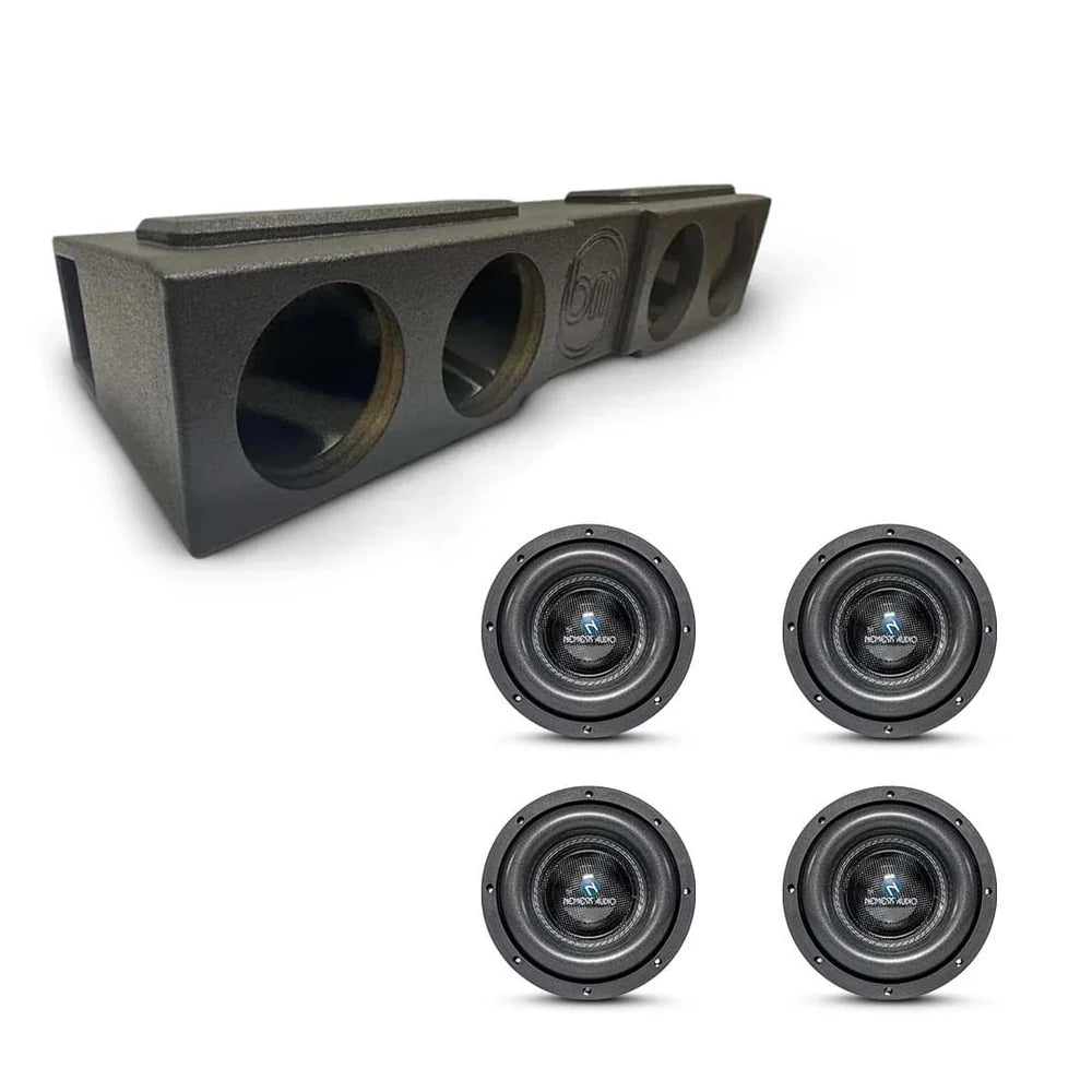 (4) Nemesis Audio NA-8H v.3 900W RMS & Chevy Crew Cab 07-18 Quad 8