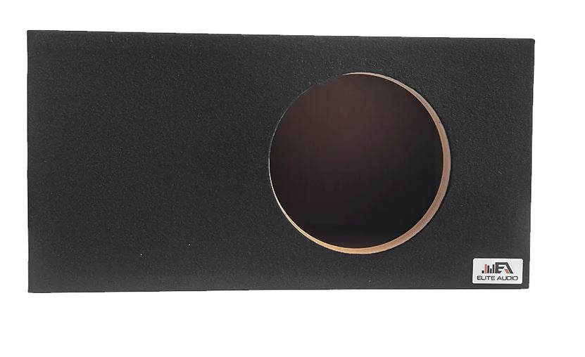 Elite Audio EBOX-SVS10SPL Single 10” Subwoofer Enclosure - Plush OEM Carpet, Rear Side Port for SPL Bass, 1” MDF Heavy-Duty Construction, Pro-Tuned Ports, High-Current Terminals for Enhanced Sound Quality
