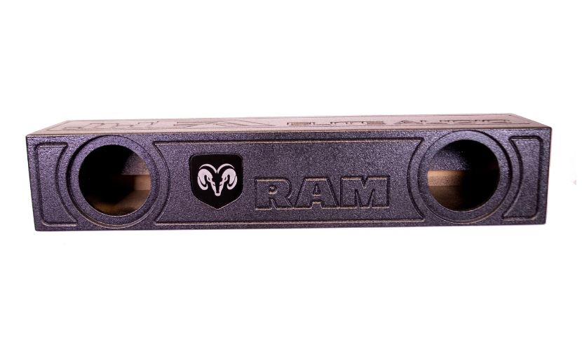 Elite Audio DODGE RAM 19-22 DUAL PORTED UNDERSEAT ENCLOSURE BOX 2X 8