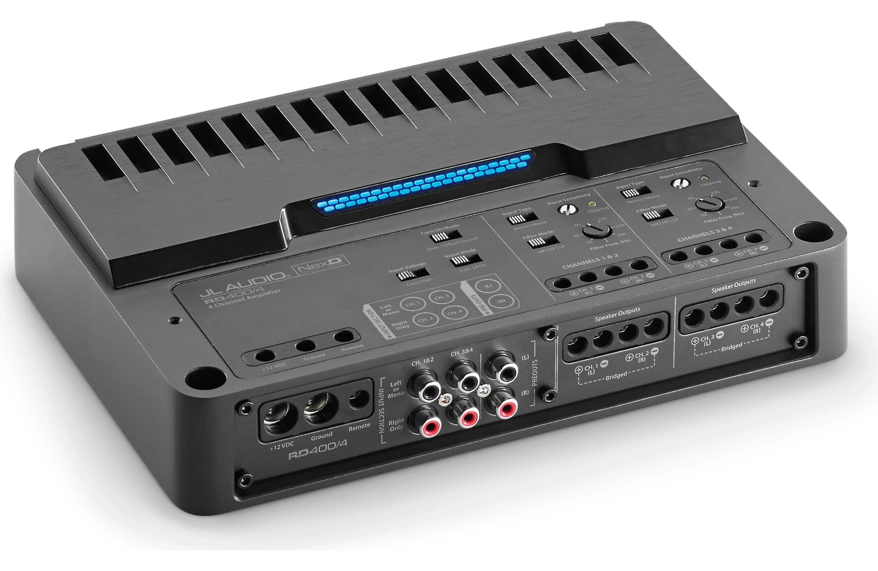 JL Audio RD400/4 4-channel car amplifier — 75 watts RMS x 4