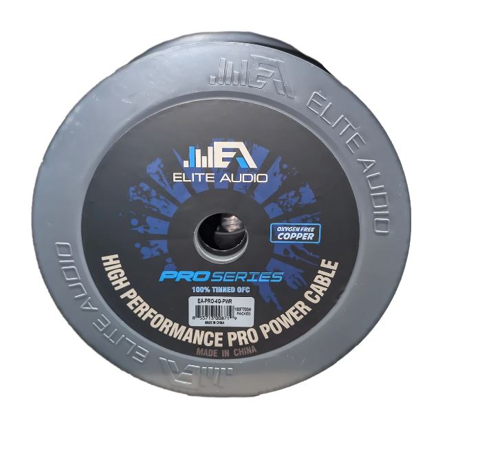 Elite Audio 4G POWER WIRE 100FT TINNED 100% COPPER (BLUE)