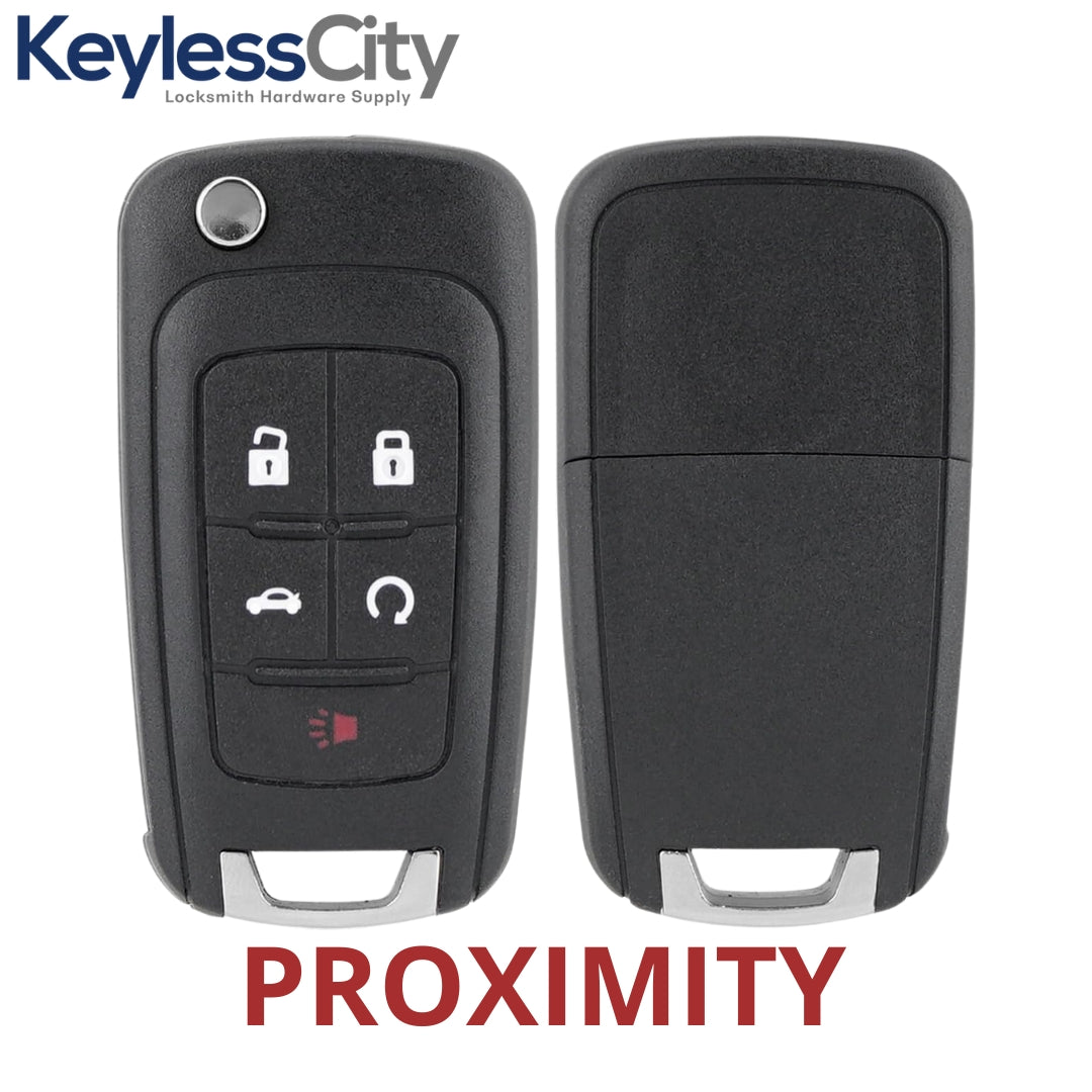 2010-2019 GM / 5-Button Flip Key / PEPS / PN: 13504199 / OHT01060512 / HU100 / PEPS (AFTERMARKET)
