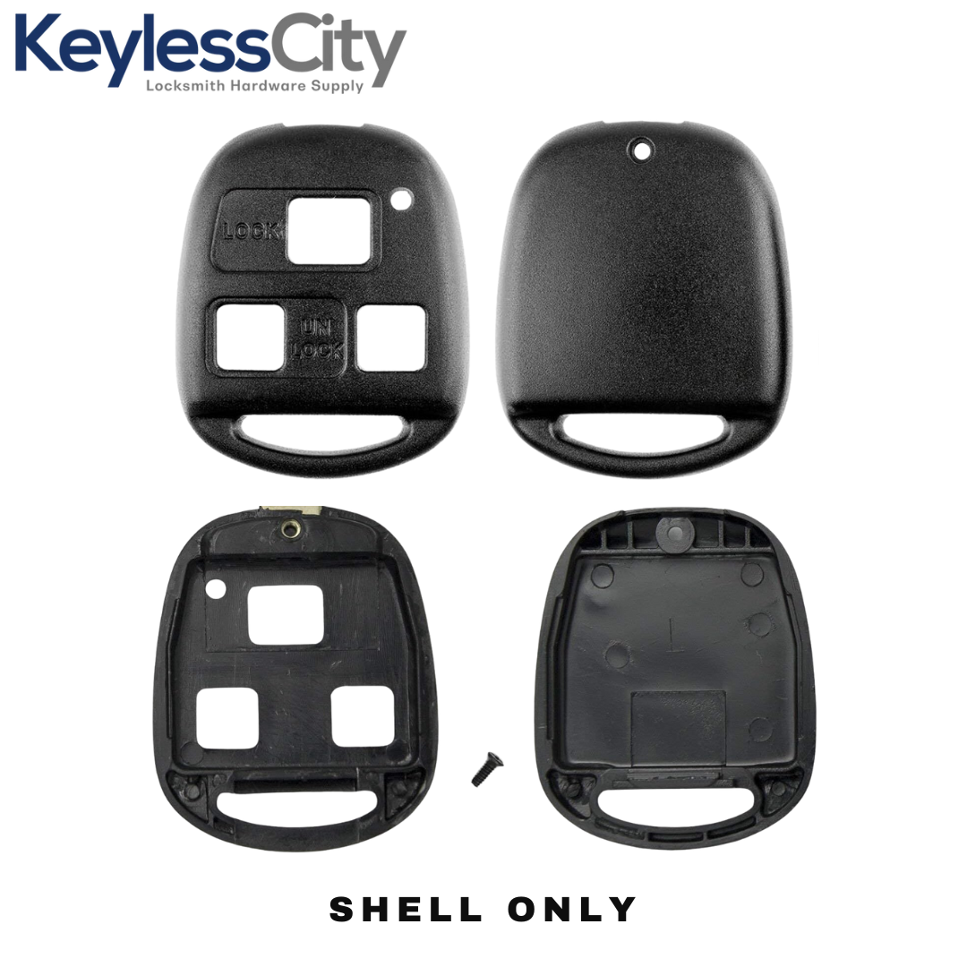 1998-2008 Lexus / 3-Button Remote Head Key SHELL / TOY48 / HYQ12BBT, HYQ1512V (AFTERMARKET)
