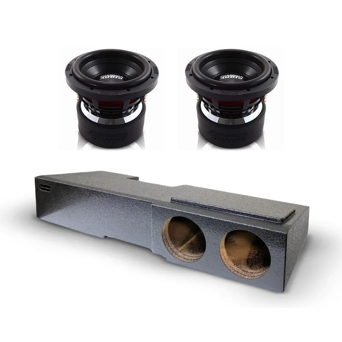 (2) Sundown Audio X8 v4 & Chevy Crew Cab 14-18 Dual 8