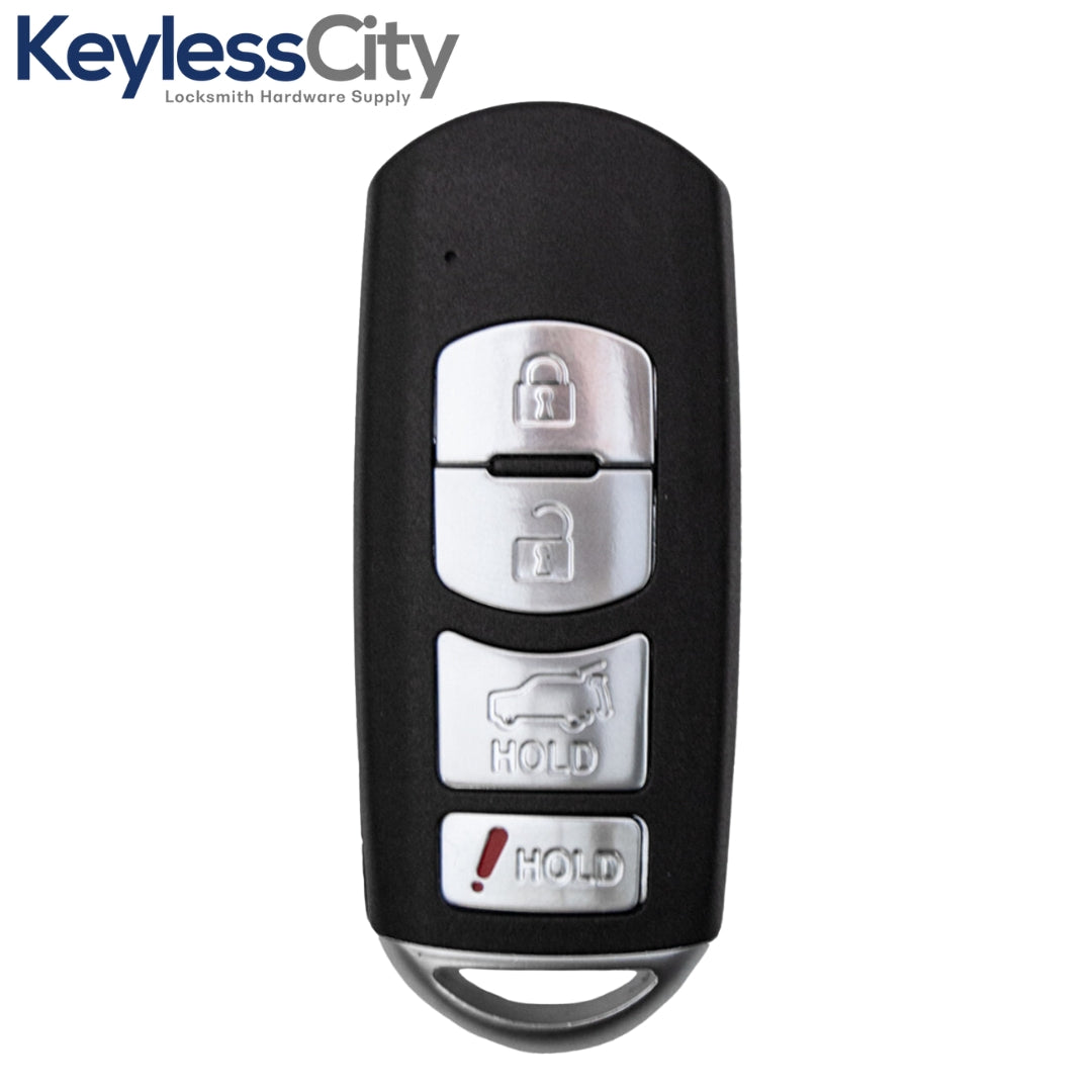2010-2015 Mazda CX-7 / CX-9 / 4 Button Smart Key w/ Hatch / PN: TEY1-67-5RY / WAZX1T763SKE11A04 (AFTERMARKET)