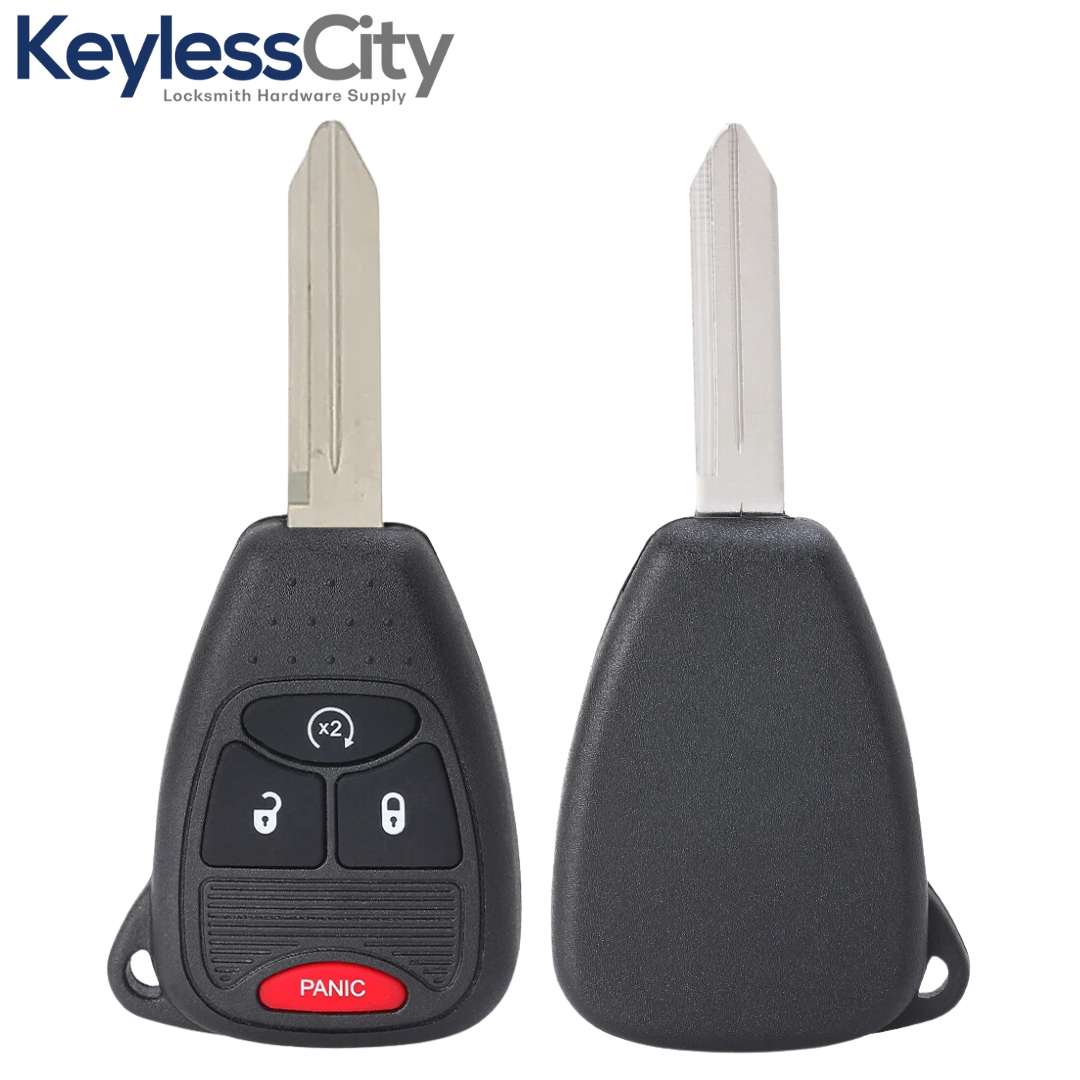 2007-2018 Jeep Dodge Chrysler / 4-Button Remote Head Key / OHT692713AA (AFTERMARKET)