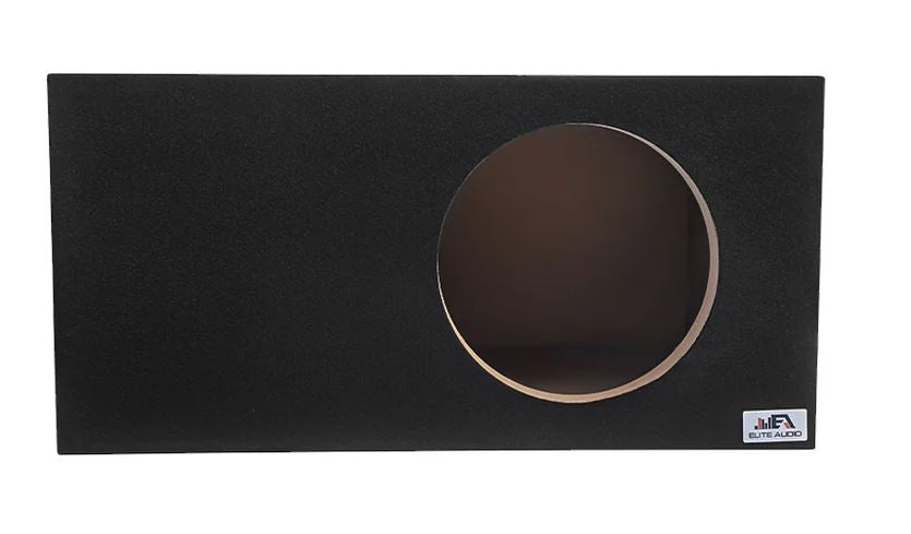 Elite Audio EBOX-SVS12SPL Single 12” Subwoofer Enclosure - Plush OEM Carpet, Rear Side Port for SPL Bass, 1” MDF Heavy-Duty Construction, Pro-Tuned Ports, High-Current Terminals for Superior Sound Quality
