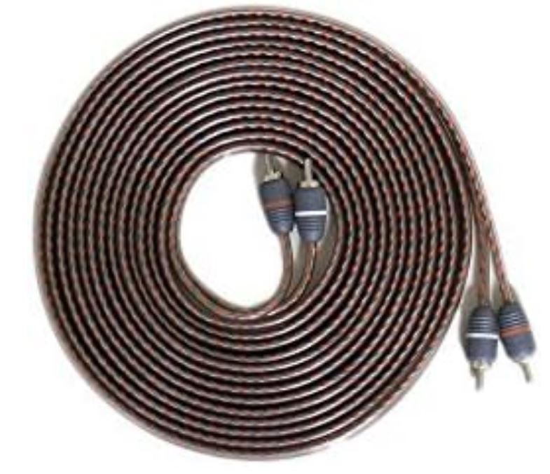 Elite Audio EA-RCA10 Standard 2-Ch RCA Cable - 10ft. Male to Male Twisted Wire Pair with Noise Reduction