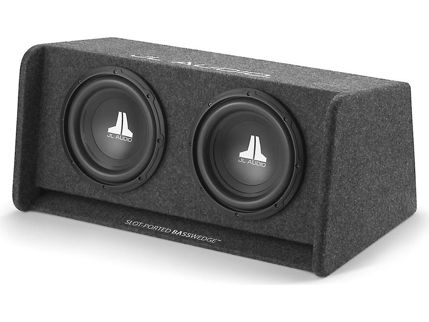 JL Audio CP210-W0v3 BassWedge™ slot-ported enclosure with two 10