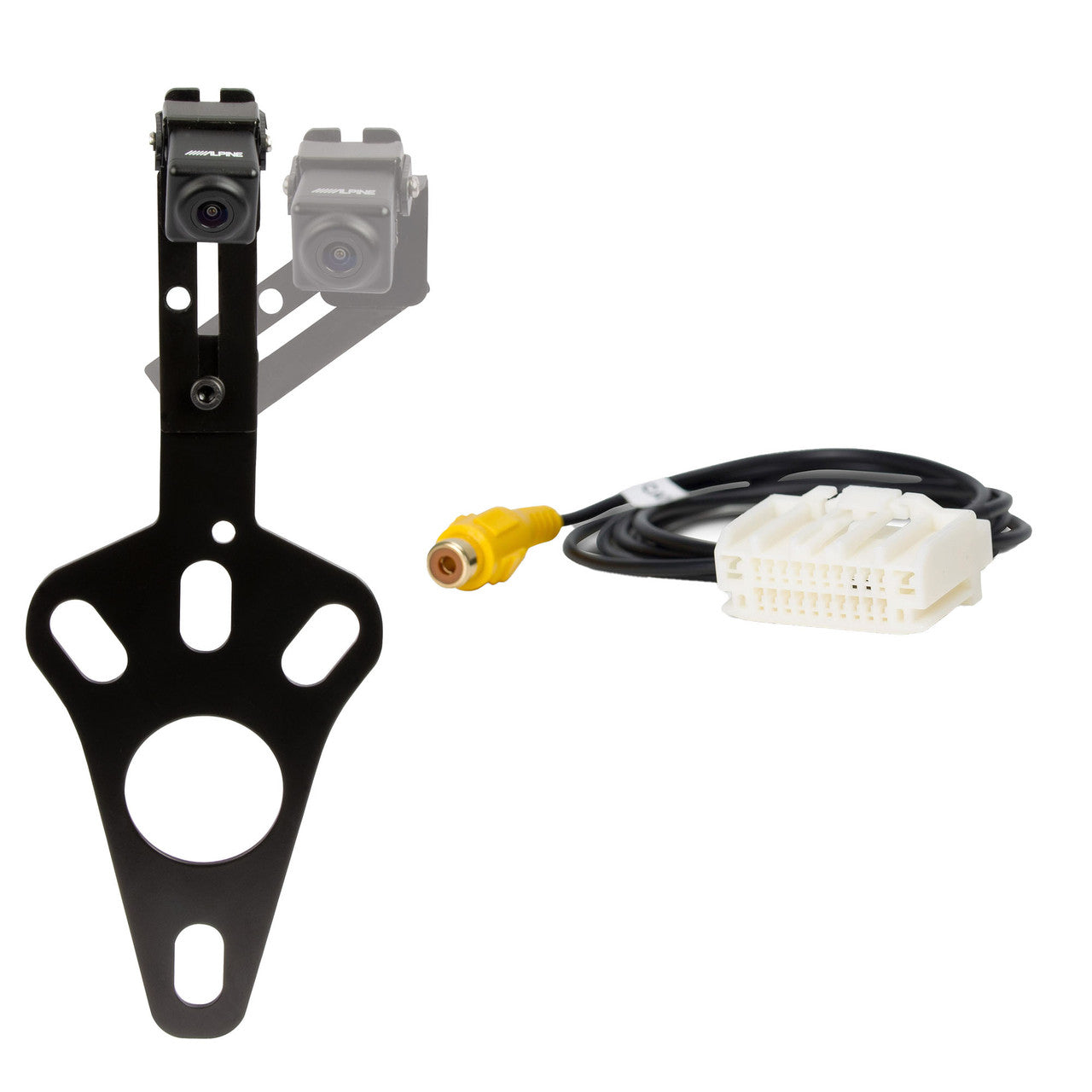 Alpine HCE-RCAM-WRA & HRN-CAMCH Camera Input Harness Compatible with 07-18 Wrangler JK