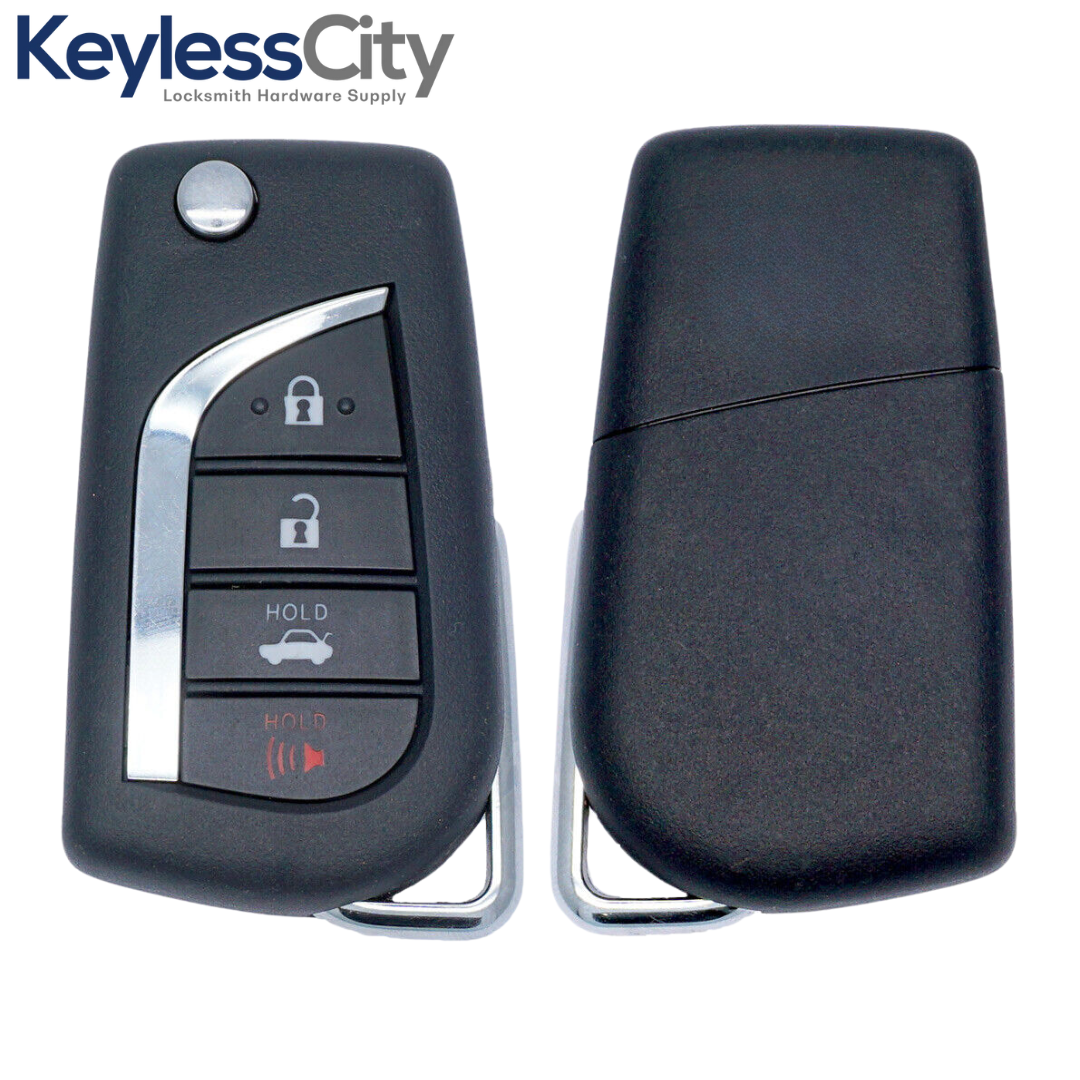2018-2023 Toyota Camry Corolla / 4-Button Flip Key / PN: 89070-06790 / HYQ12BFB (H Chip) (AFTERMARKET)
