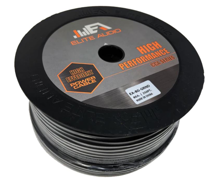 Elite Audio 8 AWG Ground Cable – Durable & Flexible Power Wire