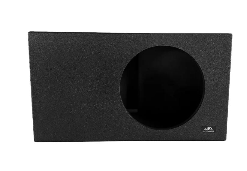 Elite Audio EBOX-BLVS15SPL Single 15” Subwoofer Enclosure - Polyurethane Bed Liner Finish, Rear Side Port for SPL Bass, 1” MDF Heavy-Duty Construction, Pro-Tuned Ports, High-Current Terminals for Premium Sound Quality
