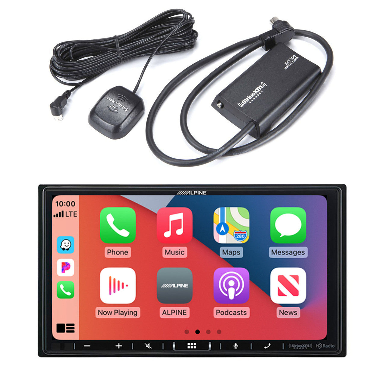 Alpine ILX-407 7-inch Shallow-Chassis Multimedia Receiver with SXV300v1 Satellite Radio Tuner