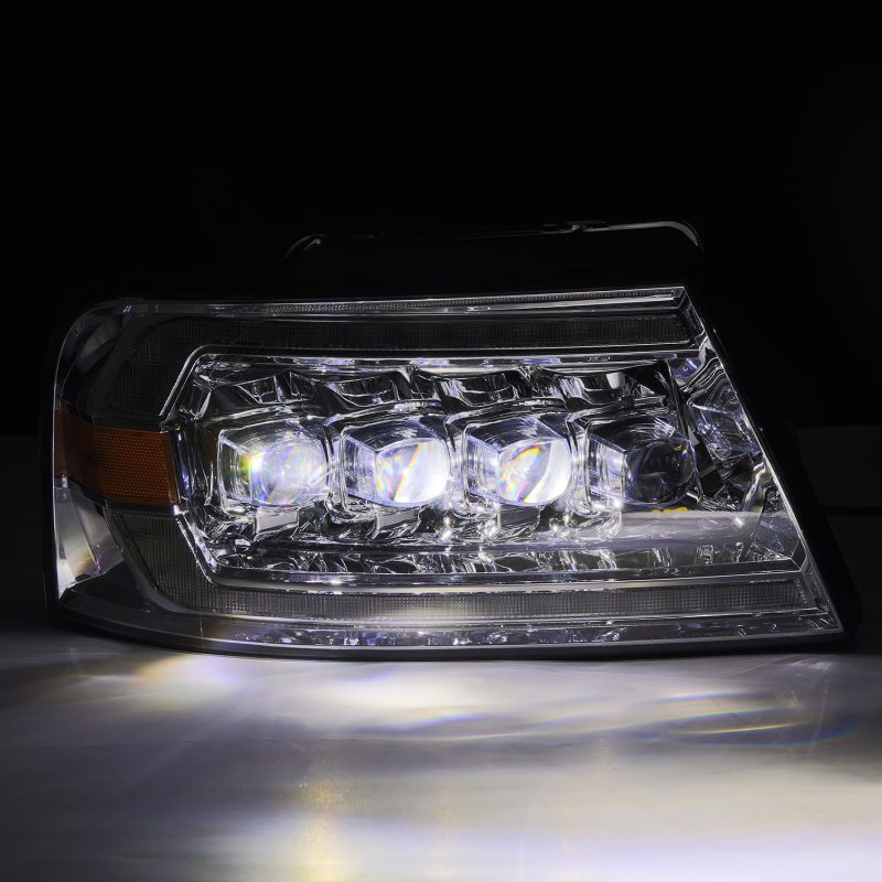 AlphaRex 04-08 Ford F150 / 06-08 Lincoln Mark LT NOVA-Series LED Projector Headlights Chrome