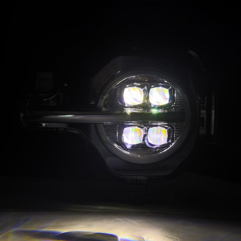 AlphaRex 21-25 Ford Bronco /22-25 Ford Bronco Raptor NOVA-Series LED Projector Headlights Alpha-Black