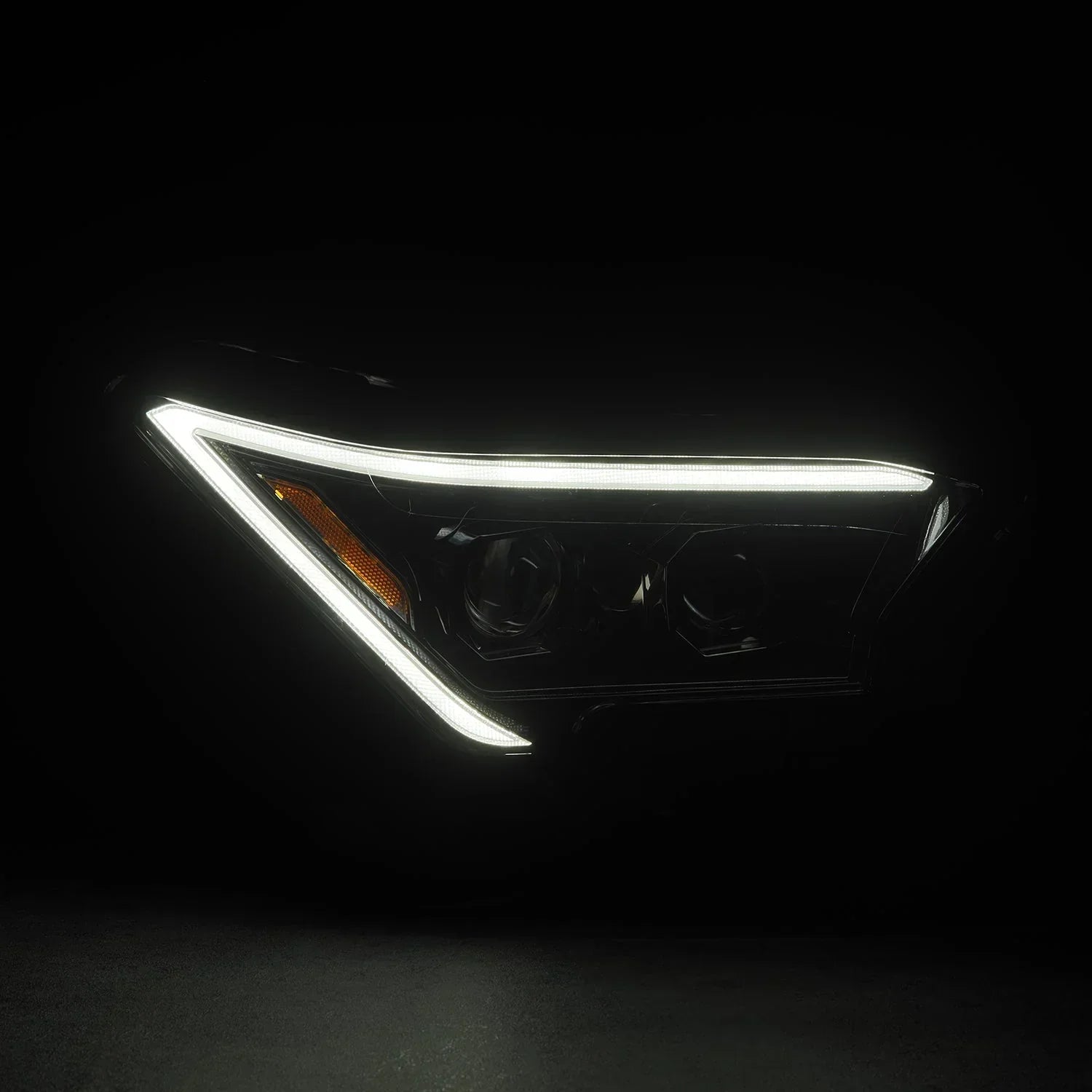 AlphaRex 24-25 Toyota Tacoma / 25-up 4Runner LUXX-Series LED Projector Headlights Alpha-Black