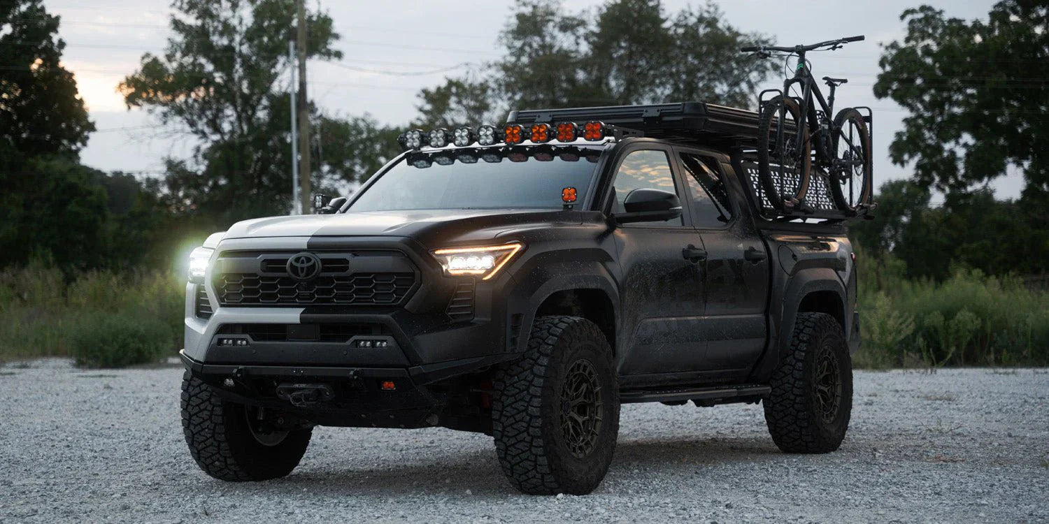 AlphaRex 24-25 Toyota Tacoma / 25-up 4Runner NOVA-Series LED Projector Headlights Black