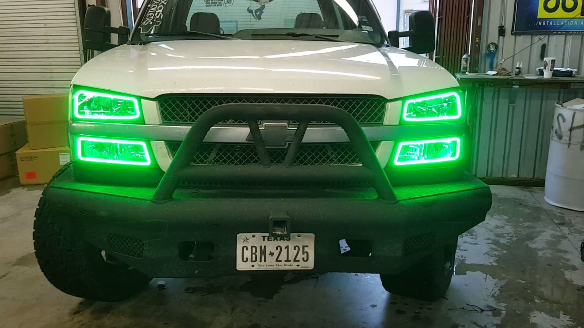 2003 - 2006 Chevy Silverado Headlights with RGB Color Changing Halos Pre-Built Headlights Assemby