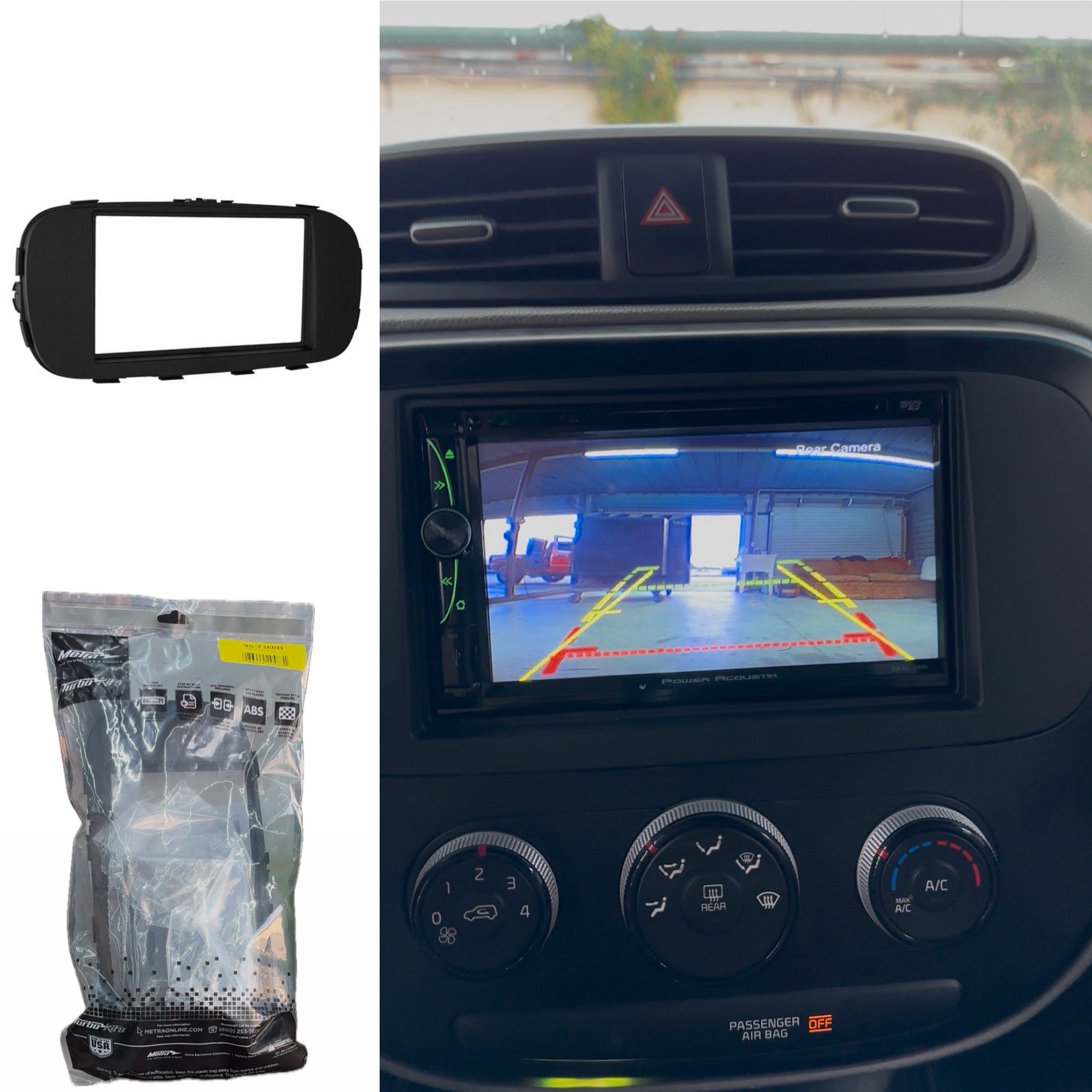 Metra 95-7360B Dash Kit 2014-19 Kia Soul — double-DIN radio (Black)