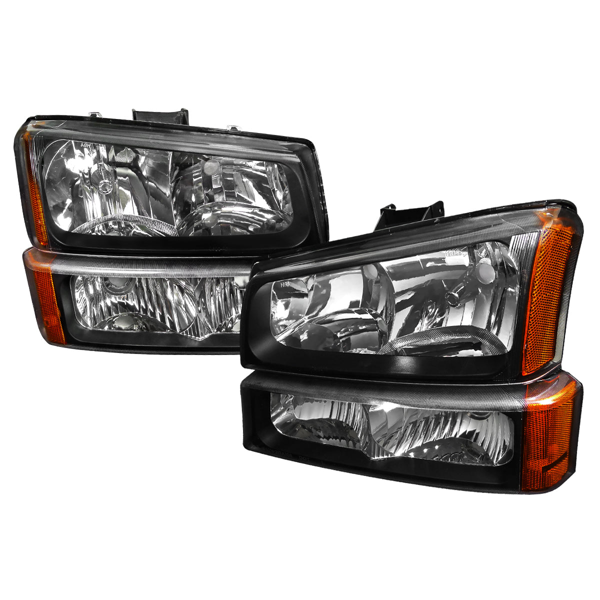 Spec-D 02-06 Avalanche 03-07 Silverado Headlights Bumper Lights