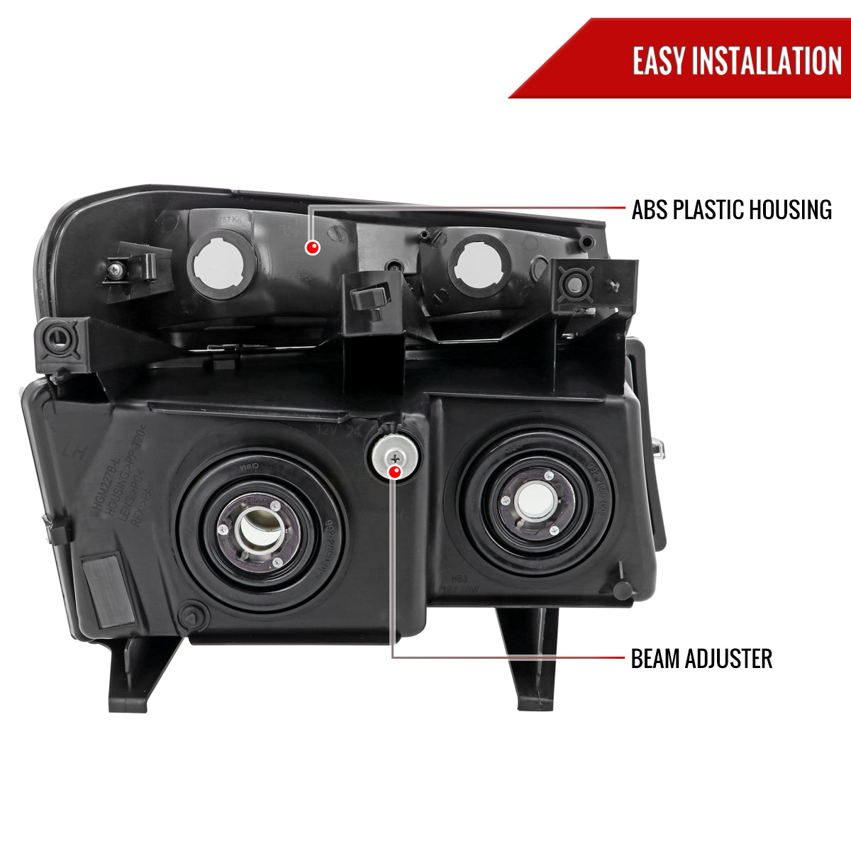 Spec-D 04-12 Colorado/GMC Canyon Headlights OEM Style Black