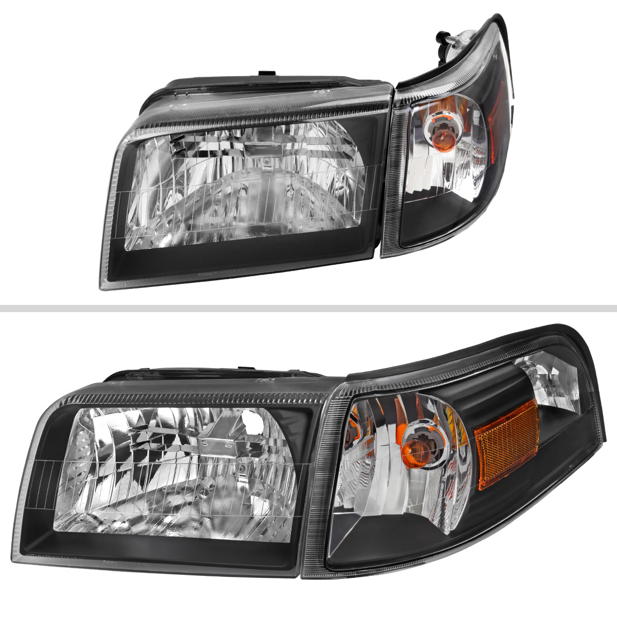 Spec-D 06-11 Mercury Grand Marquis Headlights OEM Style Black/Clear
