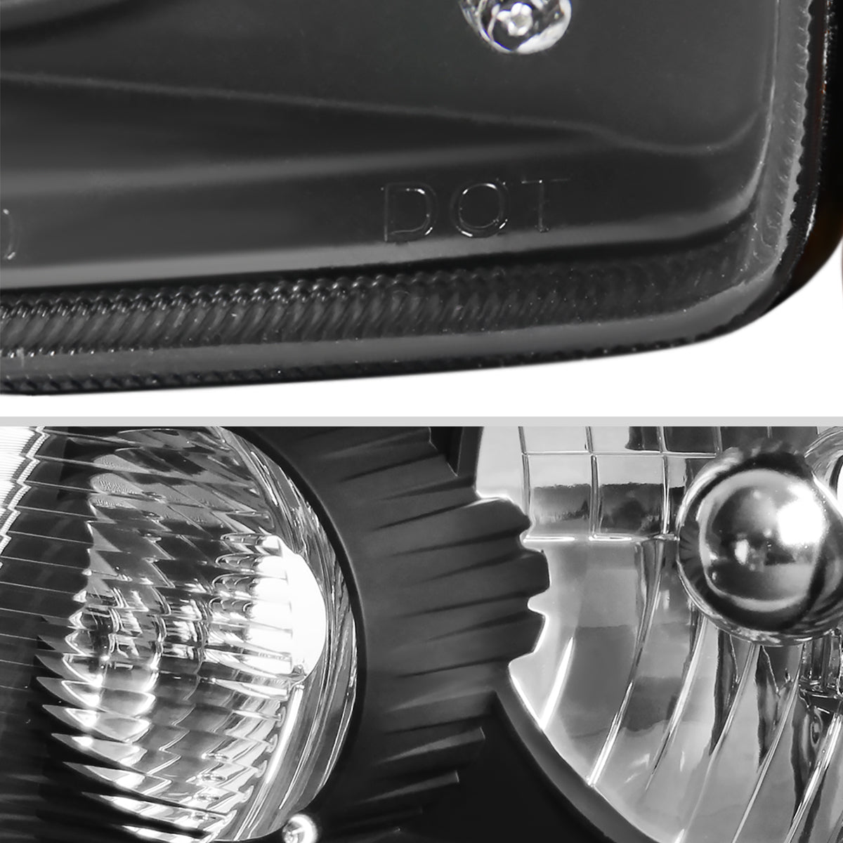 Spec-D 01-11 Ford Ranger Headlights OEM Style Amber Corner Black