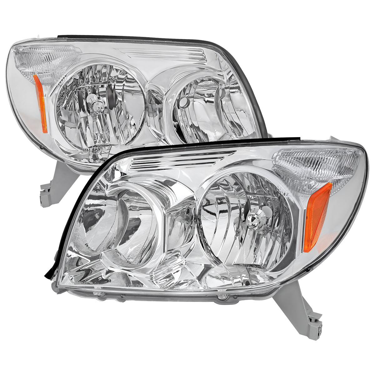 Spec-D 03-05 Toyota 4Runner Headlights Dual Halo Projector Chrome.