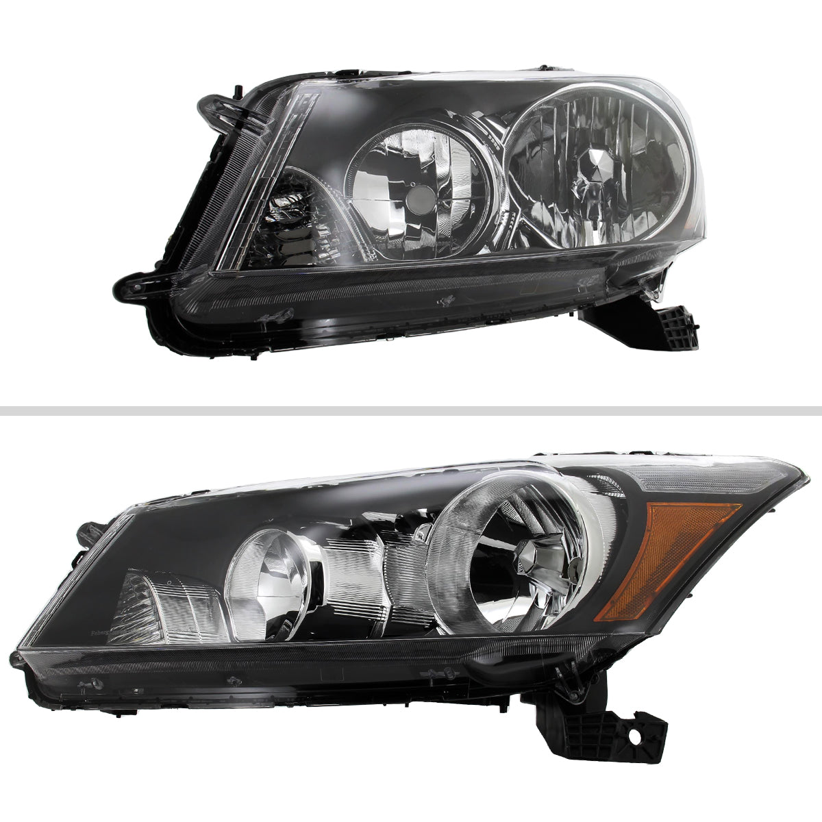 Spec-D 08-12 Honda Accord Sedan Headlights OEM Style Crystal Black