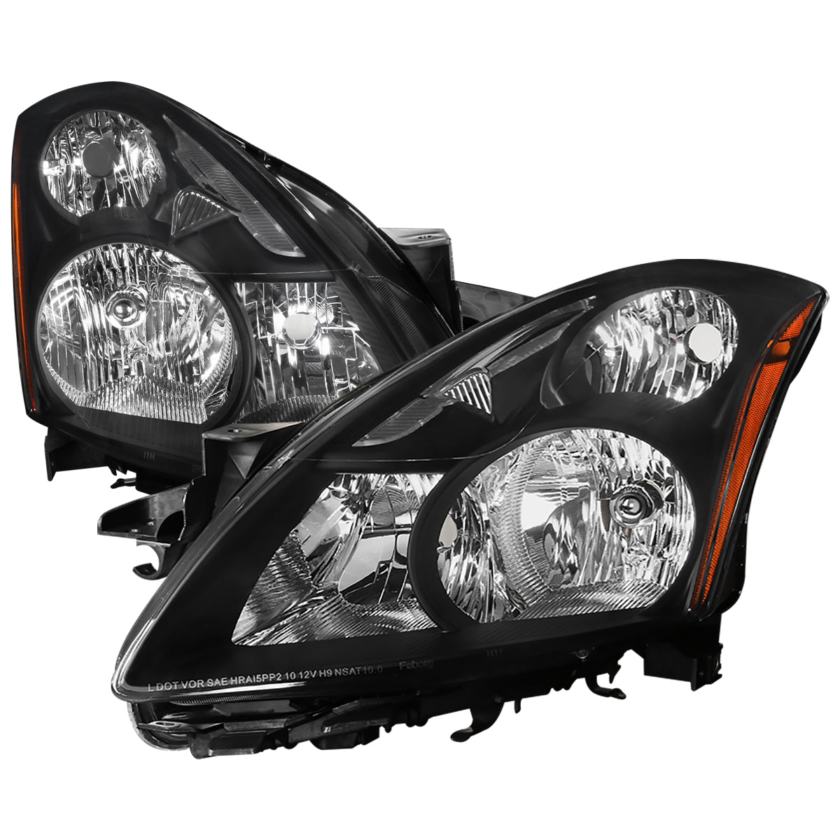 Spec-D 10-12 Nissan Altima 4DR Headlights OEM Style Black