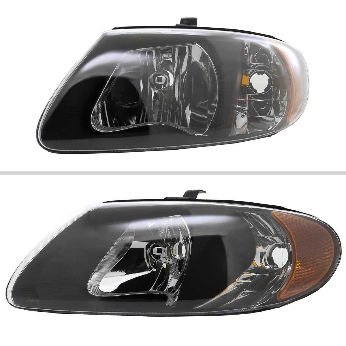 Spec-D 01-07 Dodge Caravan Headlights OEM Style Black/Clear