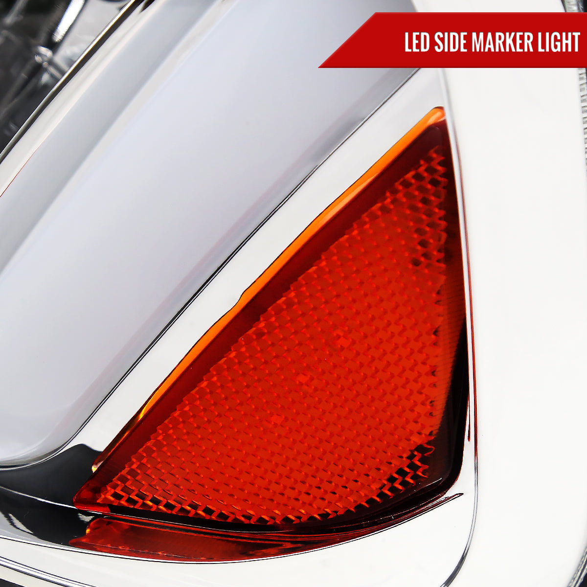 Spec-D 06-10 Dodge Charger SEQ LED Bar Headlights OEM Style Chrome