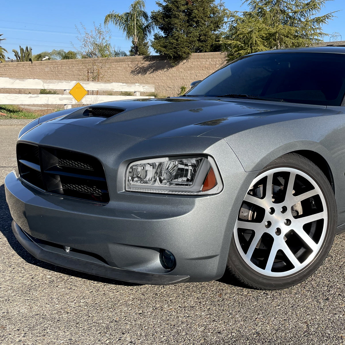 Spec-D 06-10 Dodge Charger SEQ LED Bar Headlights OEM Style Chrome