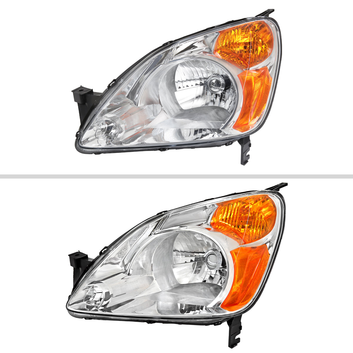 Spec-D 02-04 Honda CR-V OEM Style with Headlights Chrome