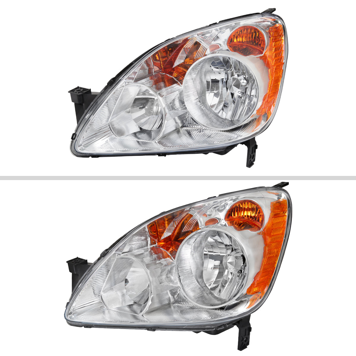 Spec-D 05-06 Honda CR-V Headlights JDM Projector Chrome/Clear