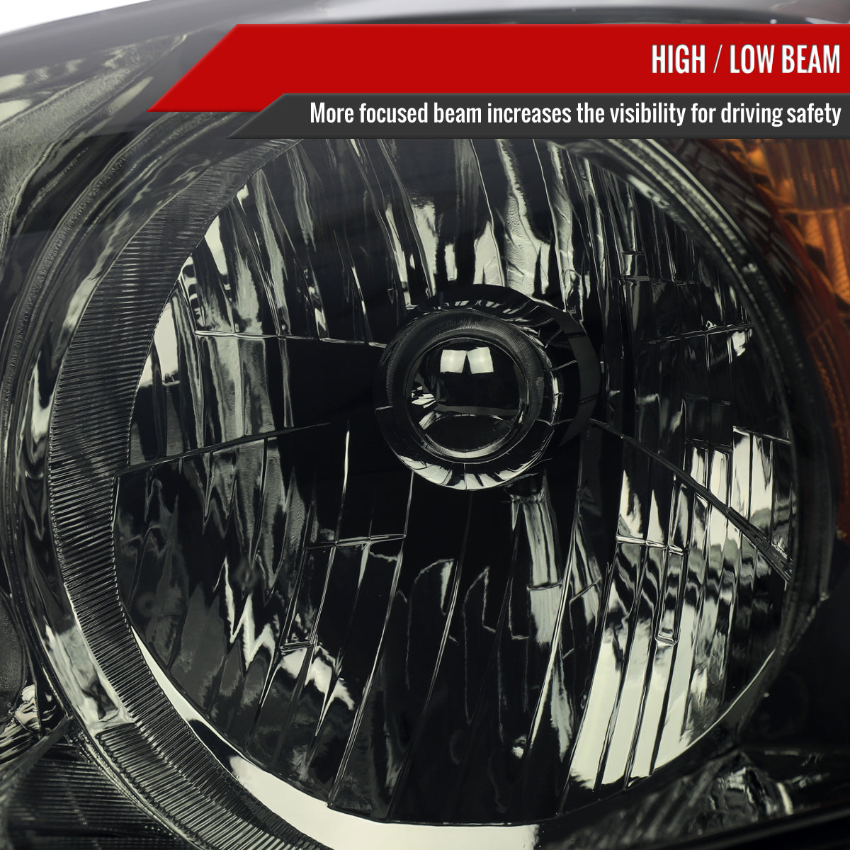 Spec-D 07-11 Honda CR-V OE Style Chrome w/ Smoked Lens Headlights